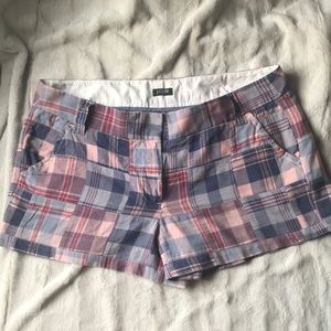 Jcrew plaid shorts